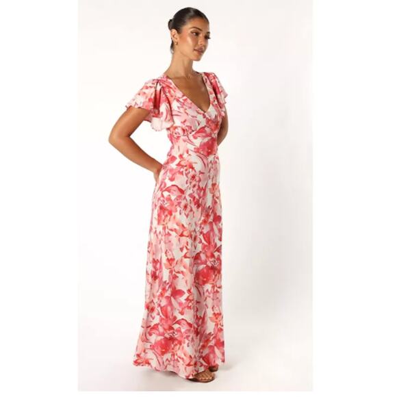 Petal and Pup Pink floral Ramsey Maxi Dress Size L - Picture 12 of 12